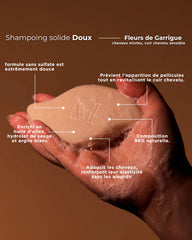 Shampoing solide doux sans sulfate - Fleurs de garrigue
