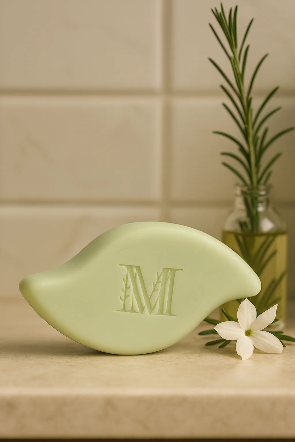 Shampoing solide régulateur sans sulfate - Anti Cheveux gras - fleurs de jasmin